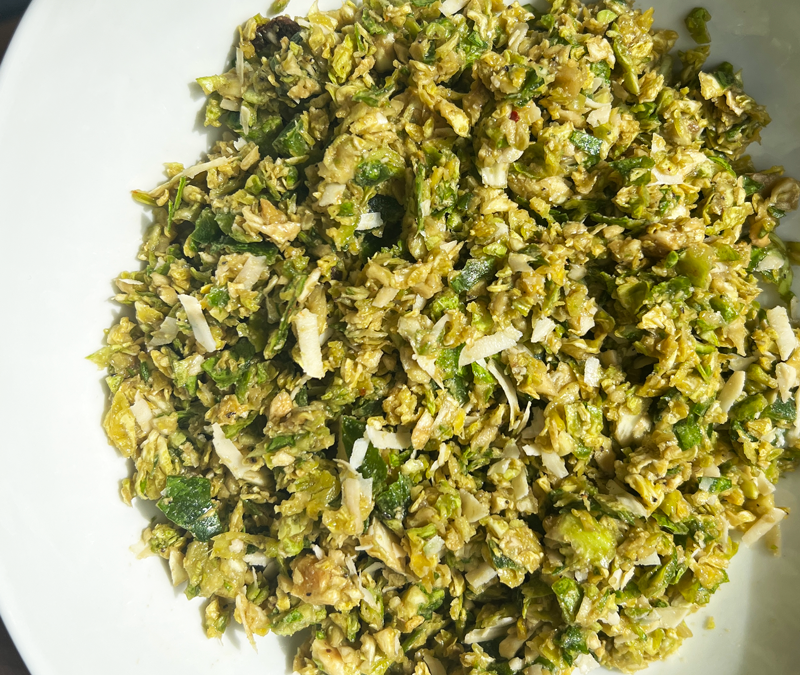 Shaved Brussels Sprouts Salad