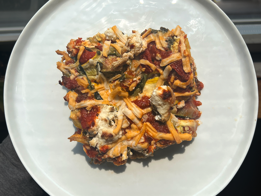 Clean Zucchini Pesto Lasagna