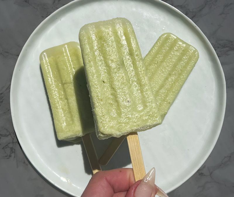 Pineapple Basil Lemon Bomb Popsicles