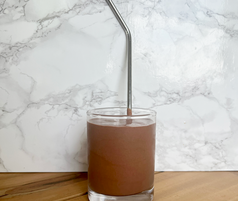 Caffeinated Chocolate Banana Smoothie