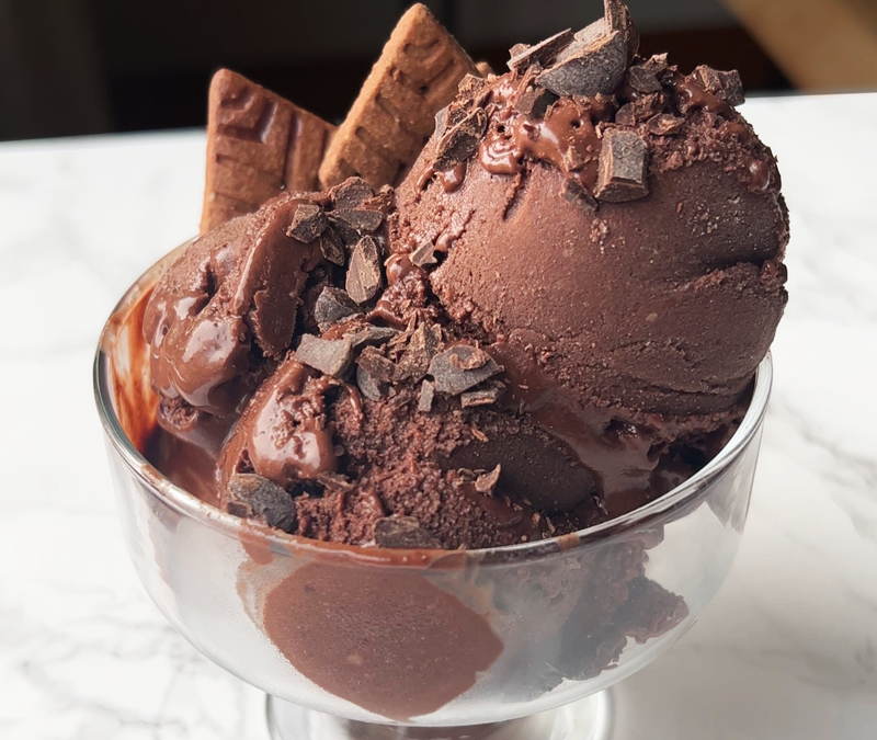 Four Ingredient Chocolate Nice Cream