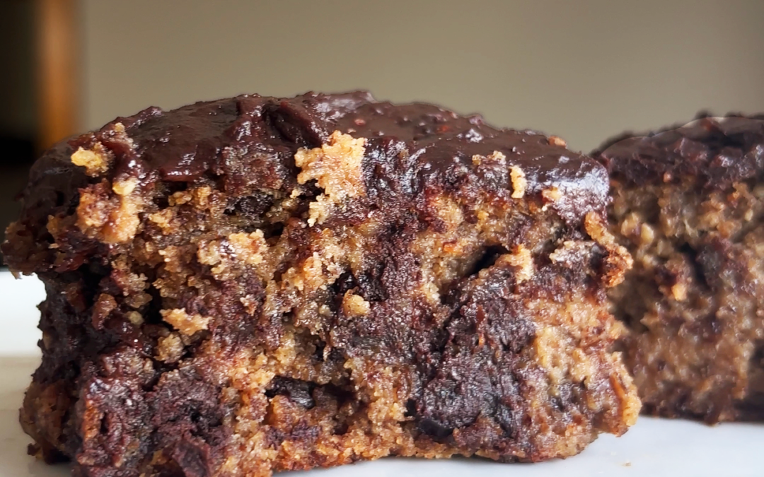Banana Snack Cake with Chocolate Ganache